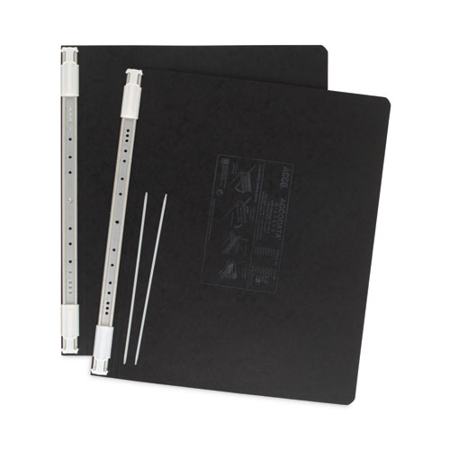 Image of Acco Presstex Covers With Storage Hooks, 2 Posts, 6" Capacity, 14.88 X 11, Black