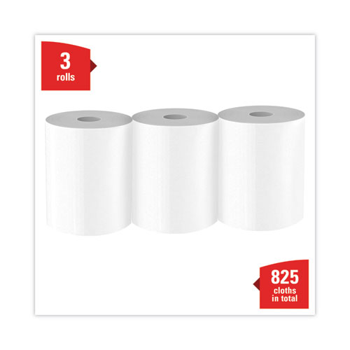 Image of Wypall® X70 Cloths, Center-Pull, 9.8 X 12.2, White, 275/Roll, 3 Rolls/Carton