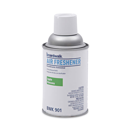 Metered Air Freshener Refill, Apple Harvest, 5.3 oz Aerosol Spray, 12/Carton