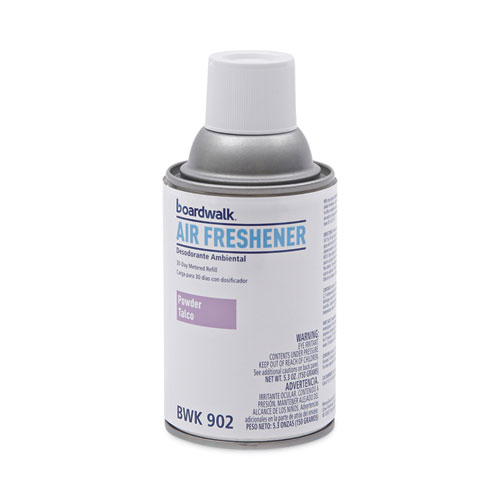 Metered Air Freshener Refill, Powder Mist, 5.3 oz Aerosol Spray, 12/Carton