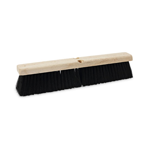 Boardwalk® Floor Brush Head, 3" Black Medium Weight Polypropylene Bristles, 18" Brush