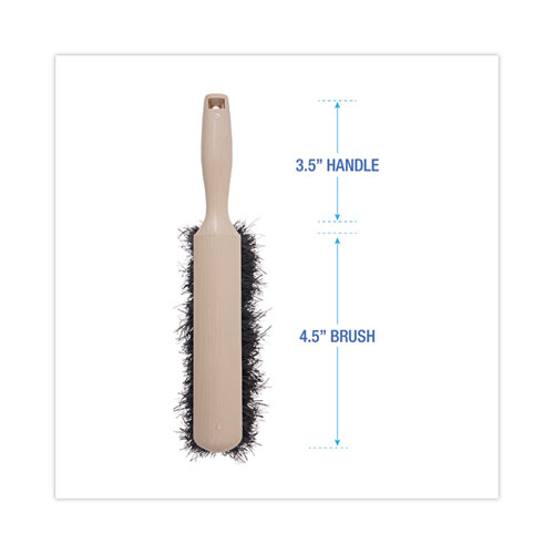 Image of Boardwalk® Counter Brush, Black Tampico Bristles, 4.5" Brush, 3.5" Tan Plastic Handle