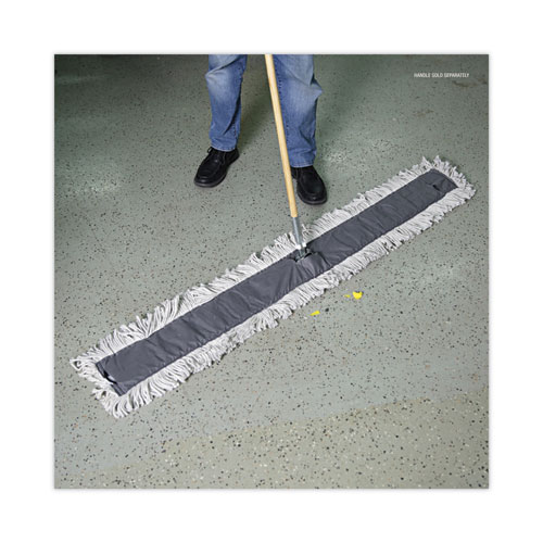 Image of Boardwalk® Disposable Dust Mop Head, Cotton, Cut-End, 60W X 5D