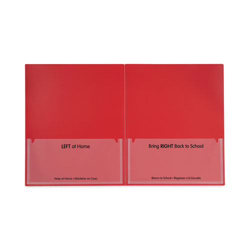 Image of C-Line® Classroom Connector Folders, 11 X 8.5, Red, 25/Box