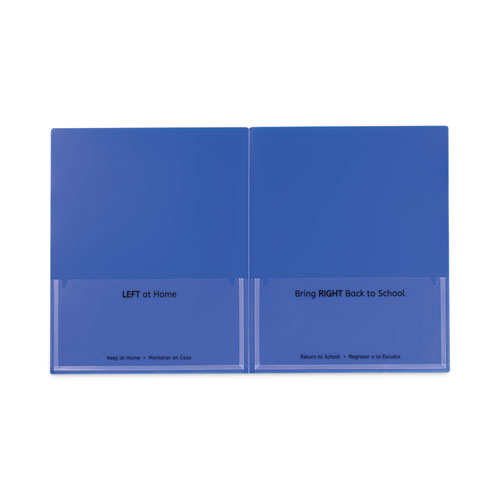 Image of C-Line® Classroom Connector Folders, 11 X 8.5, Blue, 25/Box