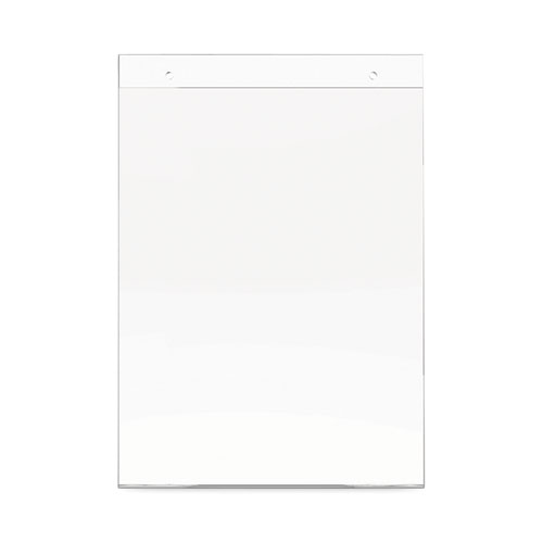 Classic Image Wall Sign Holder, 8.5 x 11, Clear Frame, 12/Pack