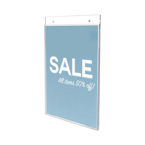 Image of Deflecto® Classic Image Wall-Mount Sign Holder, Portrait, 8.5 X 11, Clear