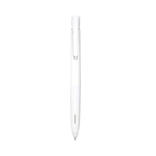 bLen Gel Pen, Retractable, Fine 0.7 mm, Black Ink, White Barrel, Dozen