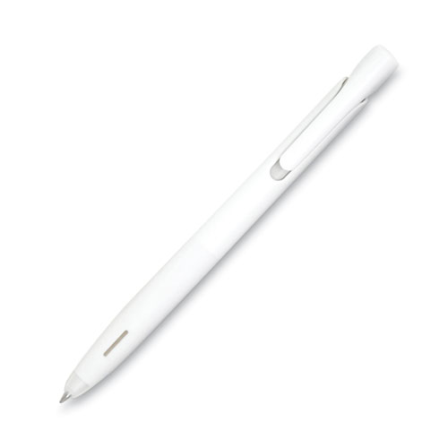 Image of Zebra® Blen Gel Pen, Retractable, Fine 0.7 Mm, Black Ink, White Barrel, Dozen