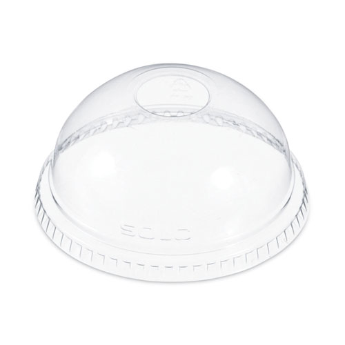 Image of Dome-Top Cold Cup Lids, Fits 16 oz, Clear, 1,000/Carton