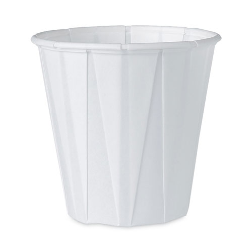 Solo® Paper Portion Cups, 3.5 Oz, White, 100/Bag, 50 Bags/Carton