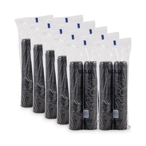 Image of Solo® Polystyrene Portion Cups, 2.5 Oz, Black, 250/Bag, 10 Bags/Carton