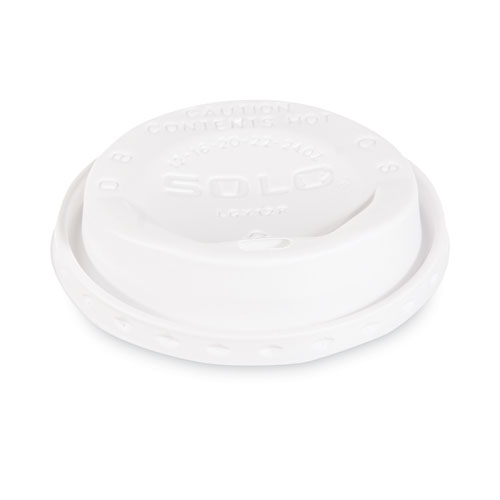 The Gourmet Lid Hot Cup Lids for Trophy Plus, Fits 12 oz to 20 oz, White, 1,500/Carton