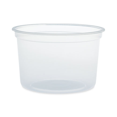 MicroGourmet Food Container, 16 oz, Translucent, Plastic, 50/Pack, 10 Packs/Carton