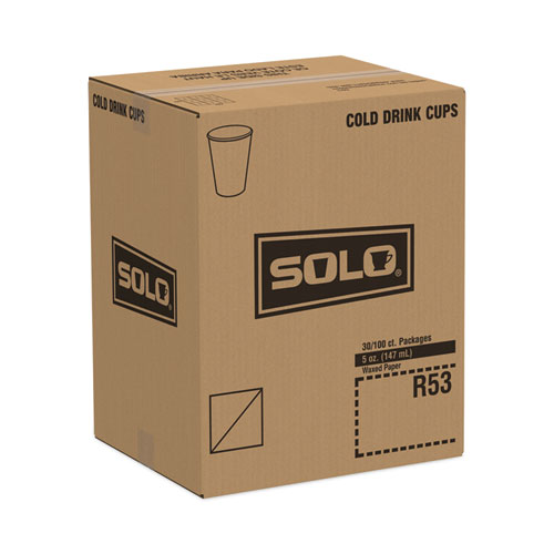 Image of Solo® Symphony Design Paper Water Cups, 5 Oz, 100/Bag, 30 Bags/Carton