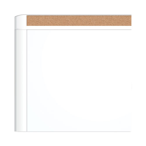 Image of U Brands Pinit Magnetic Dry Erase Board With Plastic Frame, 20 X 16, White Surface, White Plastic Frame