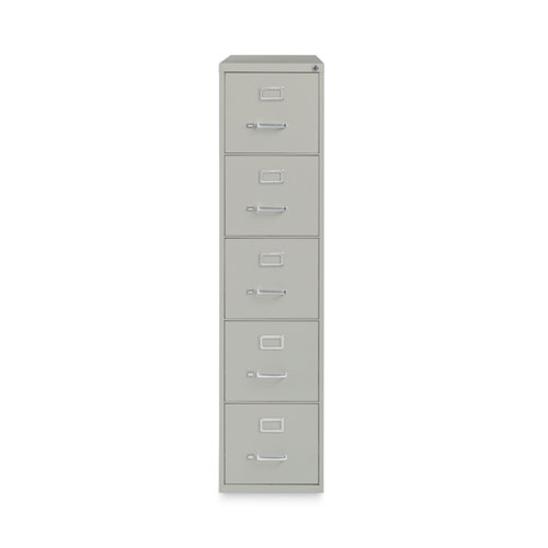 Image of Hirsh Industries® Vertical Letter File Cabinet, 4 Letter-Size File Drawers, Light Gray, 15 X 26.5 X 61.37