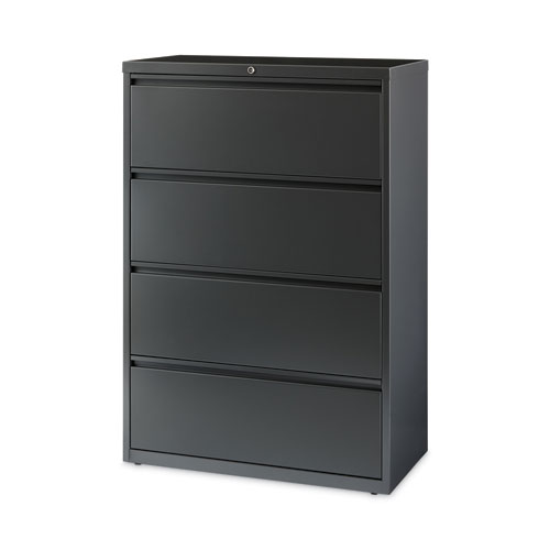 Hirsh Industries® Lateral File Cabinet, 4 Letter/Legal/A4-Size File Drawers, Charcoal, 36 X 18.62 X 52.5