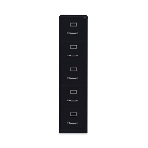 Vertical Letter File Cabinet, 5 Letter-Size File Drawers, Black, 15 x 26.5 x 61.37