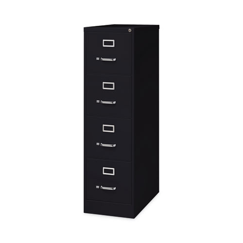 Image of Hirsh Industries® Vertical Letter File Cabinet, 4 Letter-Size File Drawers, Black, 15 X 26.5 X 52