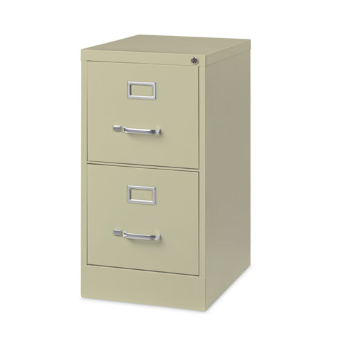 Image of Hirsh Industries® Vertical Letter File Cabinet, 2 Letter-Size File Drawers, Putty, 15 X 22 X 28.37