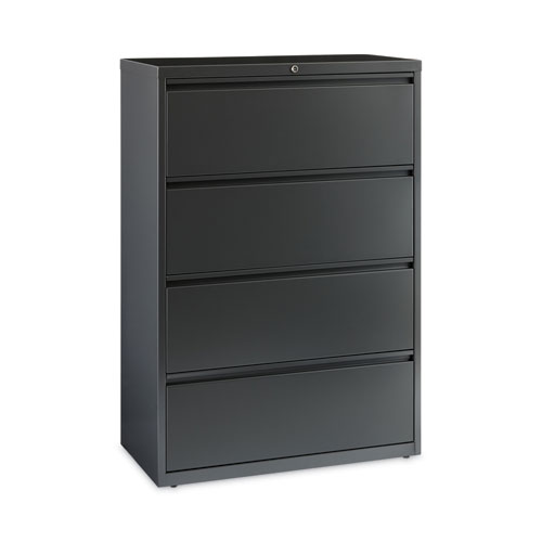 Lateral File Cabinet, 4 Letter/Legal/A4-Size File Drawers, Charcoal, 36 x 18.62 x 52.5