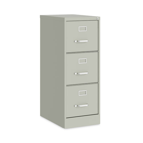 Image of Hirsh Industries® Vertical Letter File Cabinet, 3 Letter-Size File Drawers, Light Gray, 15 X 22 X 40.19