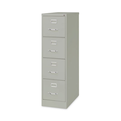Hirsh Industries® Vertical Letter File Cabinet, 4 Letter-Size File Drawers, Light Gray, 15 X 26.5 X 52