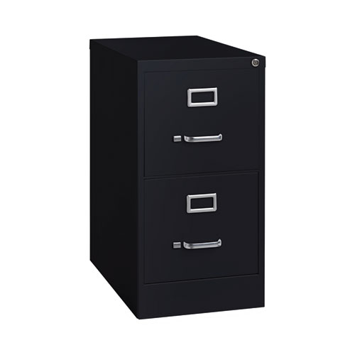 Vertical Letter File Cabinet, 2 Letter-Size File Drawers, Black, 15 x 22 x 28.37