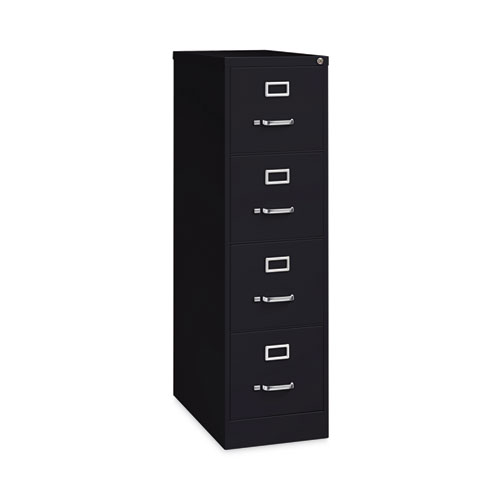Image of Hirsh Industries® Vertical Letter File Cabinet, 4 Letter-Size File Drawers, Black, 15 X 26.5 X 52