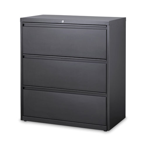 Hirsh Industries® Lateral File Cabinet, 3 Letter/Legal/A4-Size File Drawers, Charcoal, 36 X 18.62 X 40.25