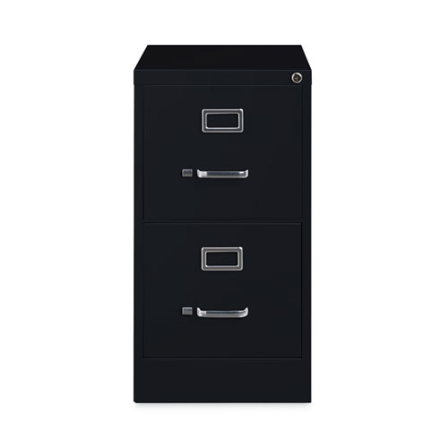Hirsh Industries® Vertical Letter File Cabinet, 2 Letter-Size File Drawers, Black, 15 x 22 x 28.37