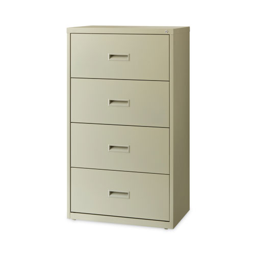 Image of Hirsh Industries® Lateral File Cabinet, 4 Letter/Legal/A4-Size File Drawers, Putty, 30 X 18.62 X 52.5