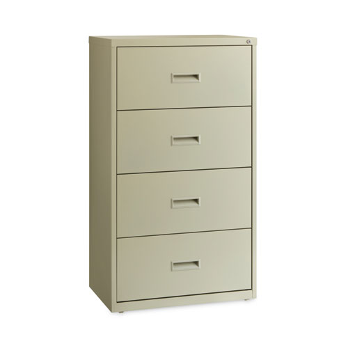 Hirsh Industries® Lateral File Cabinet, 4 Letter/Legal/A4-Size File Drawers, Putty, 30 X 18.62 X 52.5