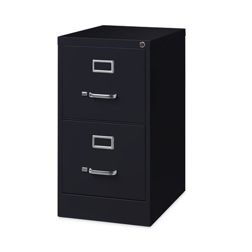 Image of Hirsh Industries® Vertical Letter File Cabinet, 2 Letter-Size File Drawers, Black, 15 X 22 X 28.37