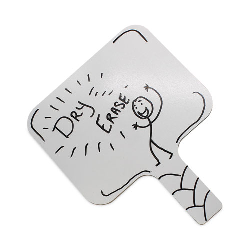 Image of Flipside Dry Erase Paddle, 9.75 X 8, White Surface, 12/Pack