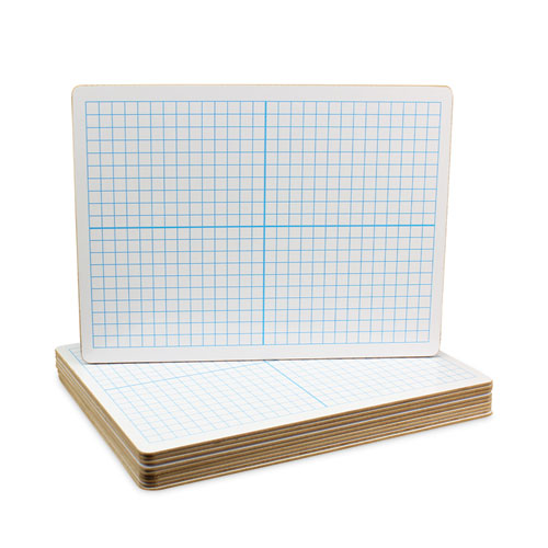 Image of Flipside Graphing Two-Sided Dry Erase Board, 12 X 9, White Surface, 12/Pack