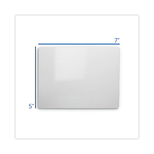 Dry Erase Board, 5 x 7, White Surface, 12/Pack