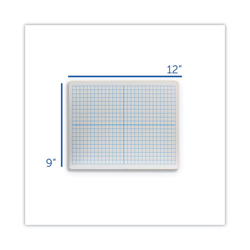 Image of Flipside Graphing Two-Sided Dry Erase Board, 12 X 9, White Surface, 12/Pack
