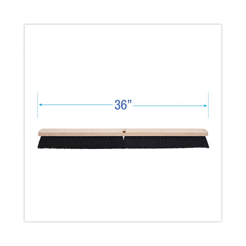Image of Boardwalk® Floor Brush Head, 3" Black Polypropylene Bristles, 36" Brush