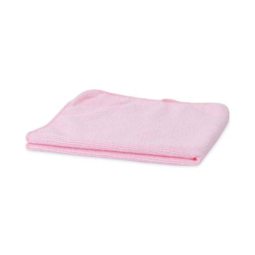 Boardwalk® Lightweight Microfiber Cleaning Cloths, 16 x 16, Pink, 24/Pack |  Clearfield Wholesale Paper Co., Inc.