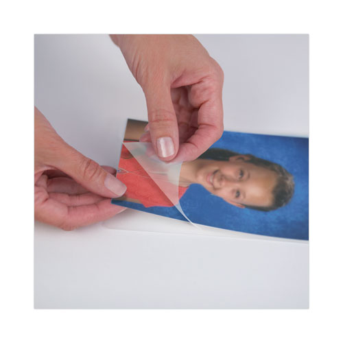 Image of Laminating Pouches, 3 mil, 4.5" x 6.25", Gloss Clear, 25/Pack