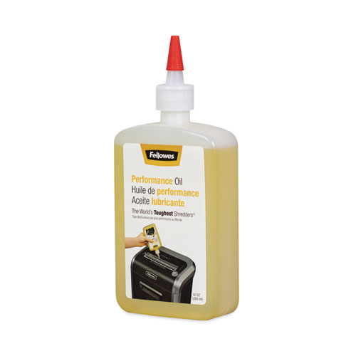 Image of Fellowes® Powershred Performance Oil, 12 Oz Bottle With Extension Nozzle