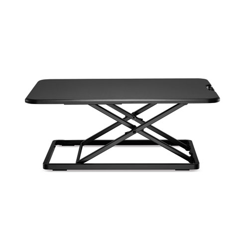 Image of AdaptivErgo Single-Tier Sit-Stand Lifting Workstation, 26.4" x 18.5" x 1.8" to 15.9", Black