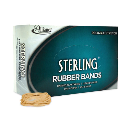 Image of Alliance® Sterling Rubber Bands, Size 14, 0.03" Gauge, Crepe, 1 Lb Box, 3,100/Box