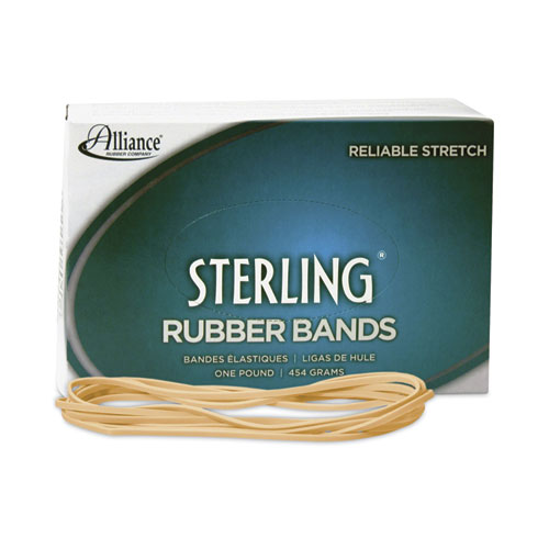 Image of Alliance® Sterling Rubber Bands, Size 117B, 0.06" Gauge, Crepe, 1 Lb Box, 250/Box