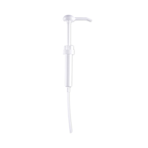 Image of Boardwalk® Siphon Pump, 1 Oz/Pump, For 1 Gal Bottles, Plastic, 12" Tube, White, 12/Carton