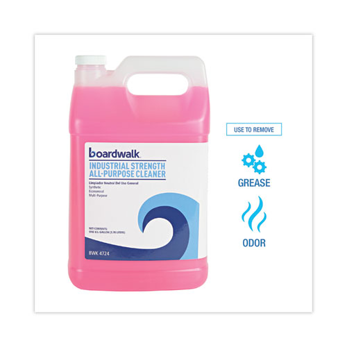 Image of Boardwalk® Industrial Strength All-Purpose Cleaner, Unscented, 1 Gal Bottle, 4/Carton
