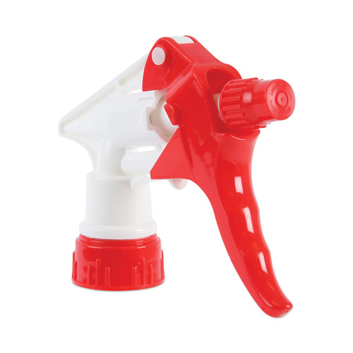 Boardwalk® Trigger Sprayer 250, 8" Tube, Fits 16-24 oz Bottles, Red/White, 24/Carton