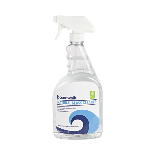 Boardwalk® Natural Glass Cleaner, 32 Oz Trigger Spray Bottle, 12/Carton